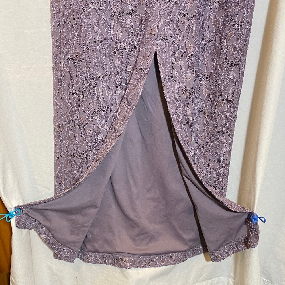 Alex Evenings Lace & Sequin Sleeveless Gown with Matching Jacket - Women size 8 - Picture 10 of 11